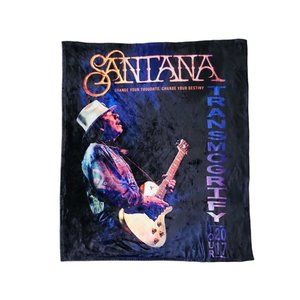 Santana Fleece Blanket Transmogrify Tour 2017 Souvenir Kanata Soft Plush Throw